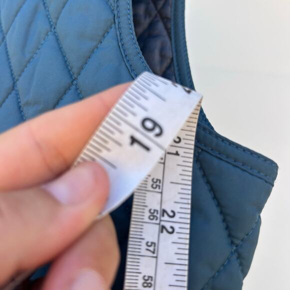 Vintage Belstaff Women’s Quilted Blue Lightweight Vest Gilet Diamond Medium - Picture 12 of 12